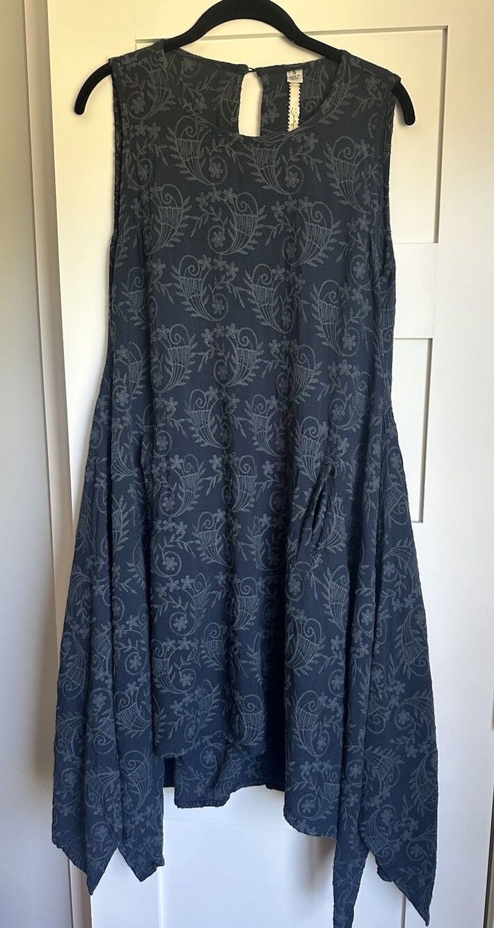 uncle frank Women’s Blue Dress Sz S Asymmetrical Hem Fairy Whimsigoth